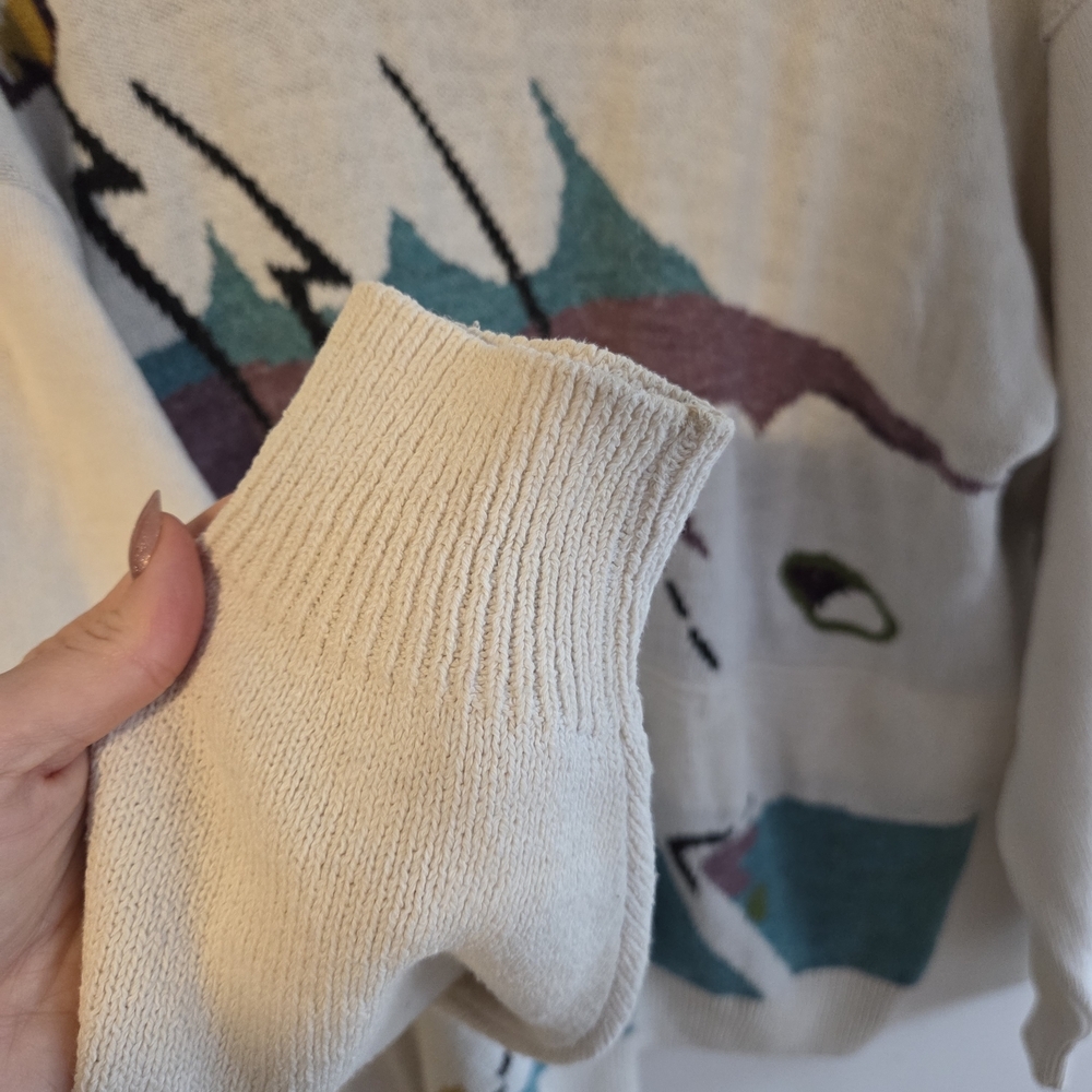 London Fog Cream Knit Sweater - Picture 6 of 7
